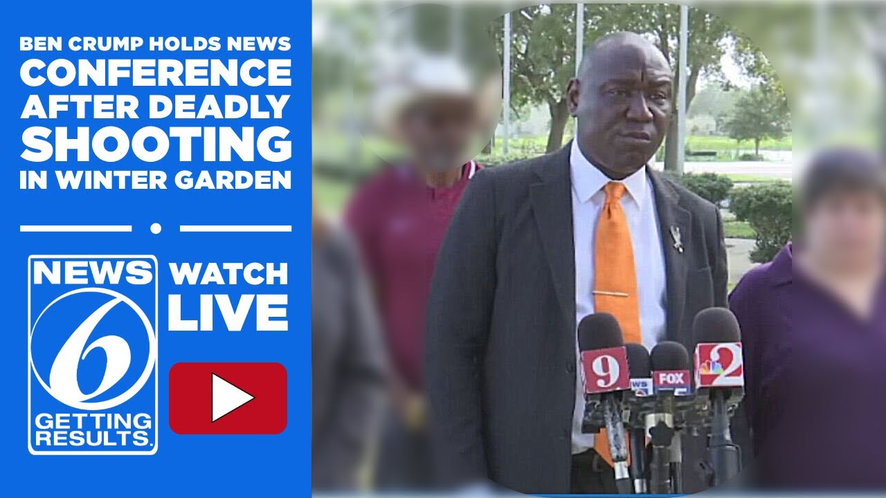 Ben Crump holds news conference after deadly Winter Garden shooting ...