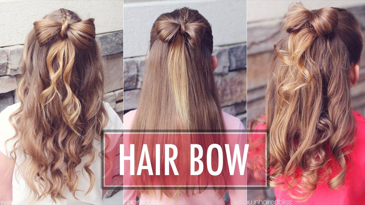 3 Easy Bow Hairstyles - Cute Girls Hairstyles