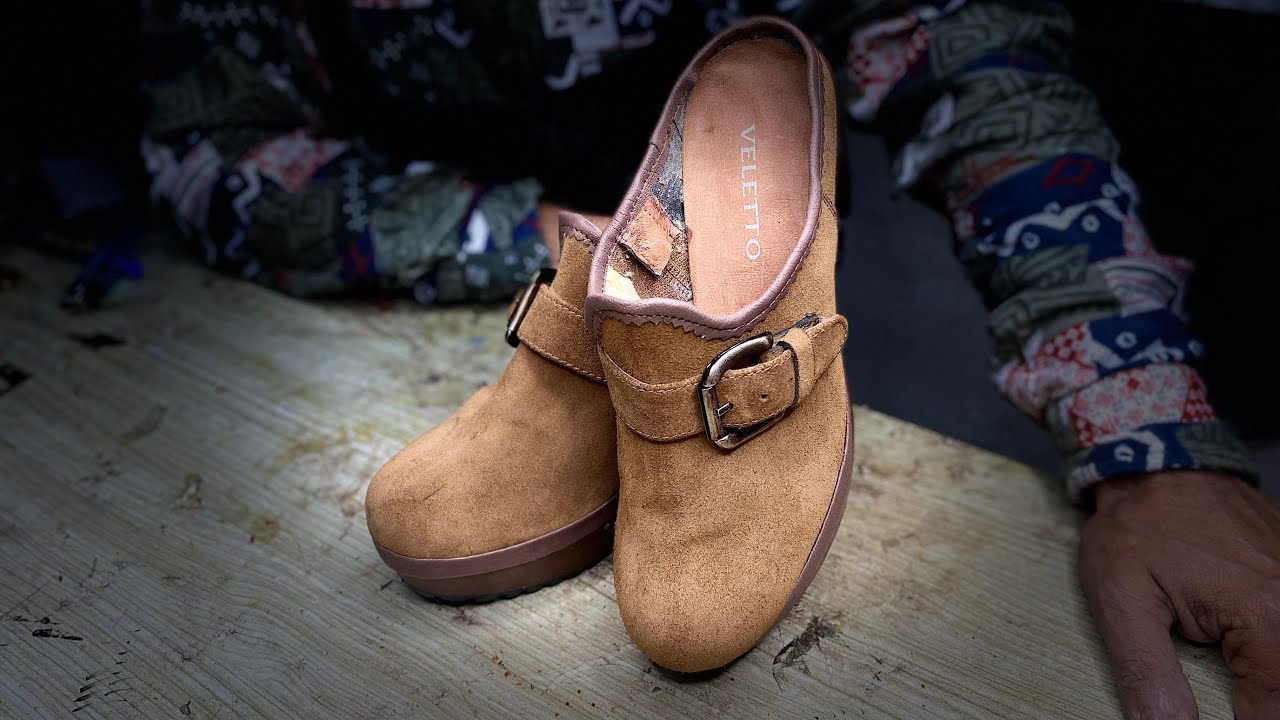 How to Revive Destroyed Suede Clogs Like a Pro! - YouTube