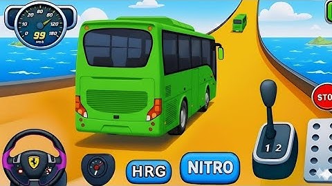 Crazy Bus Mega Ramp Stunts 🚍 Impossible Bus Racing on Sky Tracks | Bus Simulator 2025 Gameplay