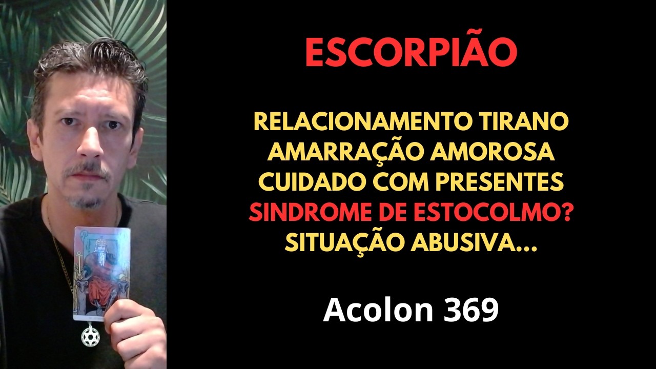 Escorpião - Relacionamento abusivo #baralhocigano #tarot #escorpião #signodeescorpiao #magia #taro