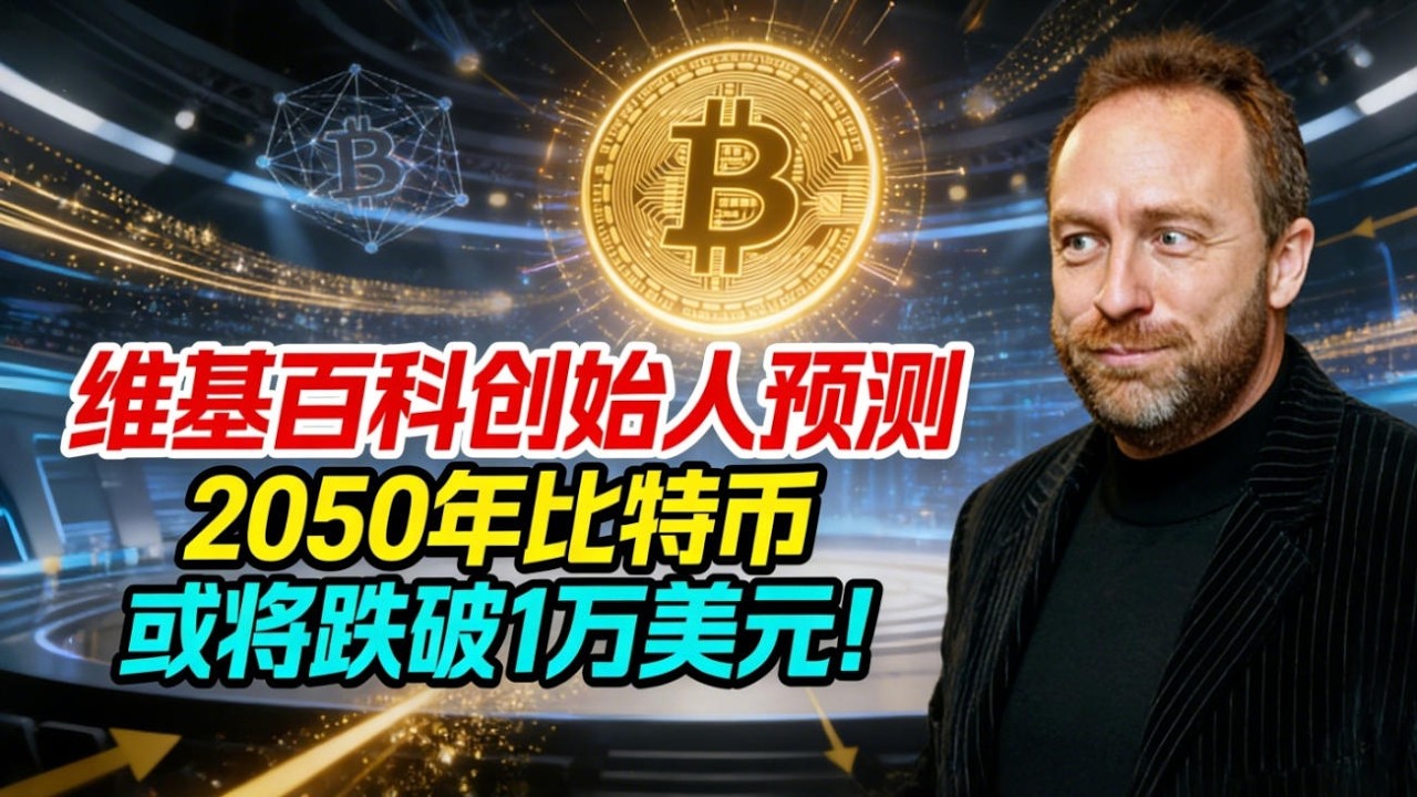 重磅！维基百科创始人亲自预测：2050年比特币或将跌破1万美元
