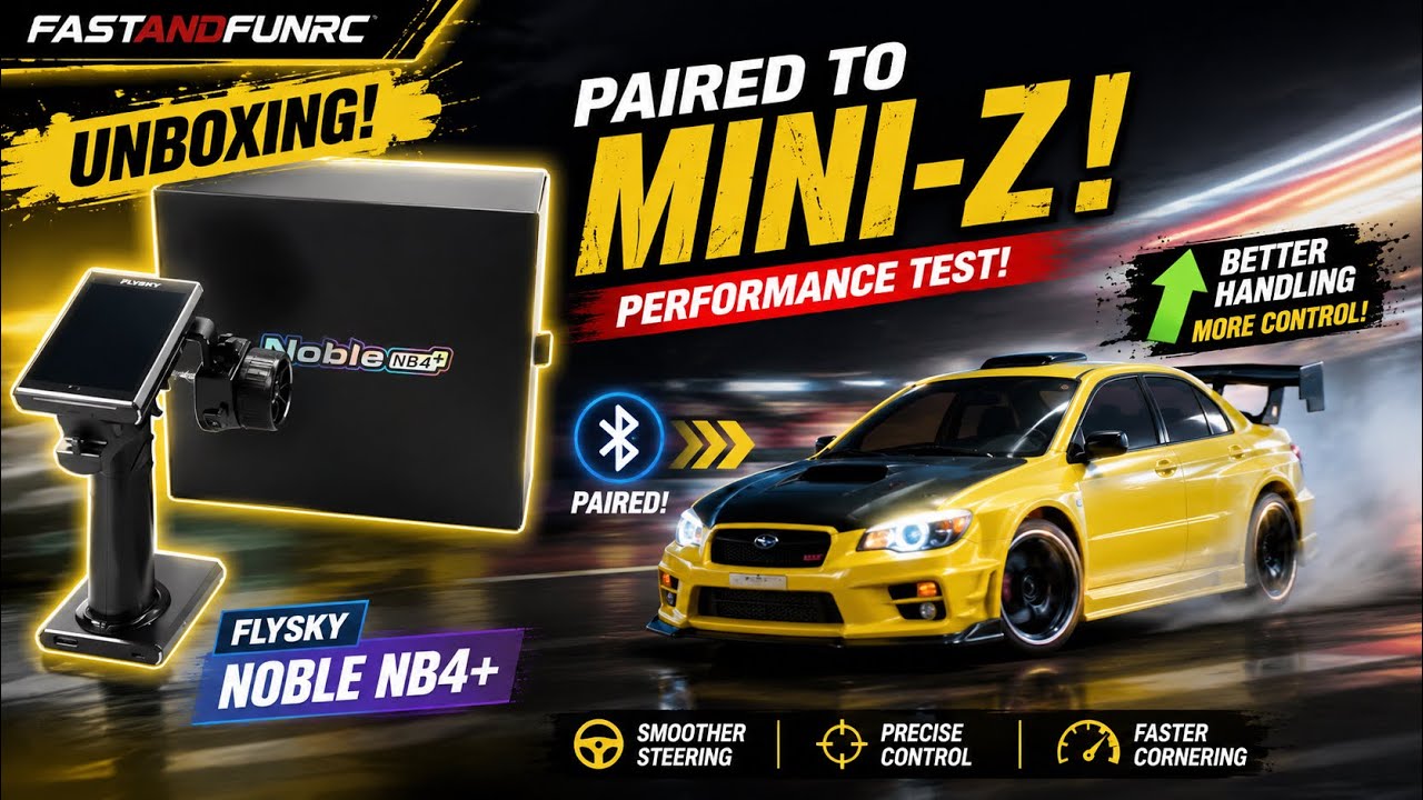 FlySky Noble NB4+ vs Stock Mini-Z Radio|The Ultimate Kyosho Mini-Z