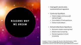 Dreaming Theory & Neurobiological Mechanisms By Patrick Charlton