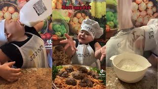 Ilirian Cooks Funny 3 year old Albanian Kid cooking Tiktok Compilation