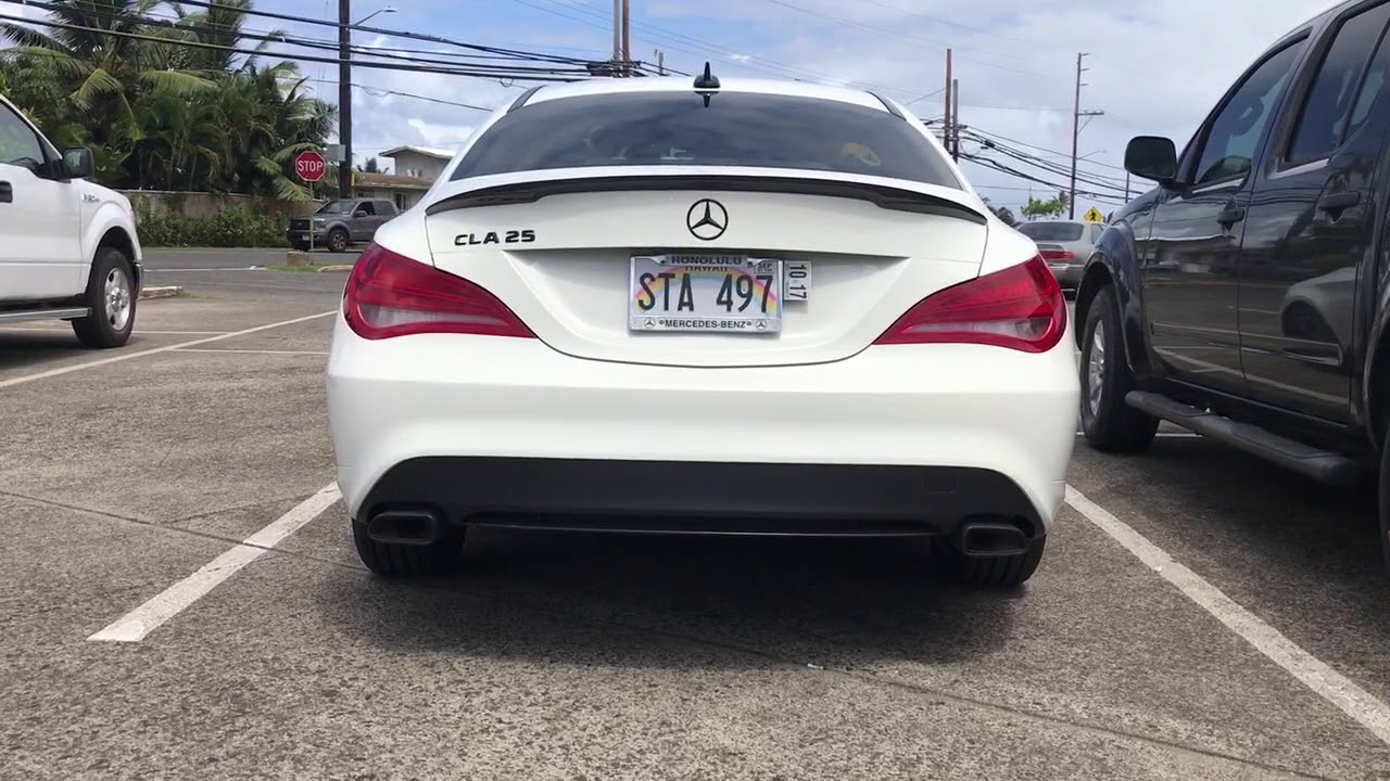 2015 Mercedes Benz CLA 250 muffler delete YouTube