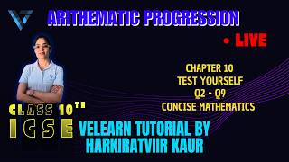 ARITHMETIC PROGRESSION | CHAPTER 10 | EXERCISE 10 D | CONCISE MATHEMATICS | CLASS 10 | ICSE| PART 13