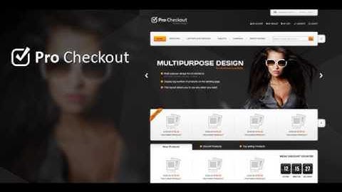 Preview Pro Checkout - eCommerce PSD Template Retail