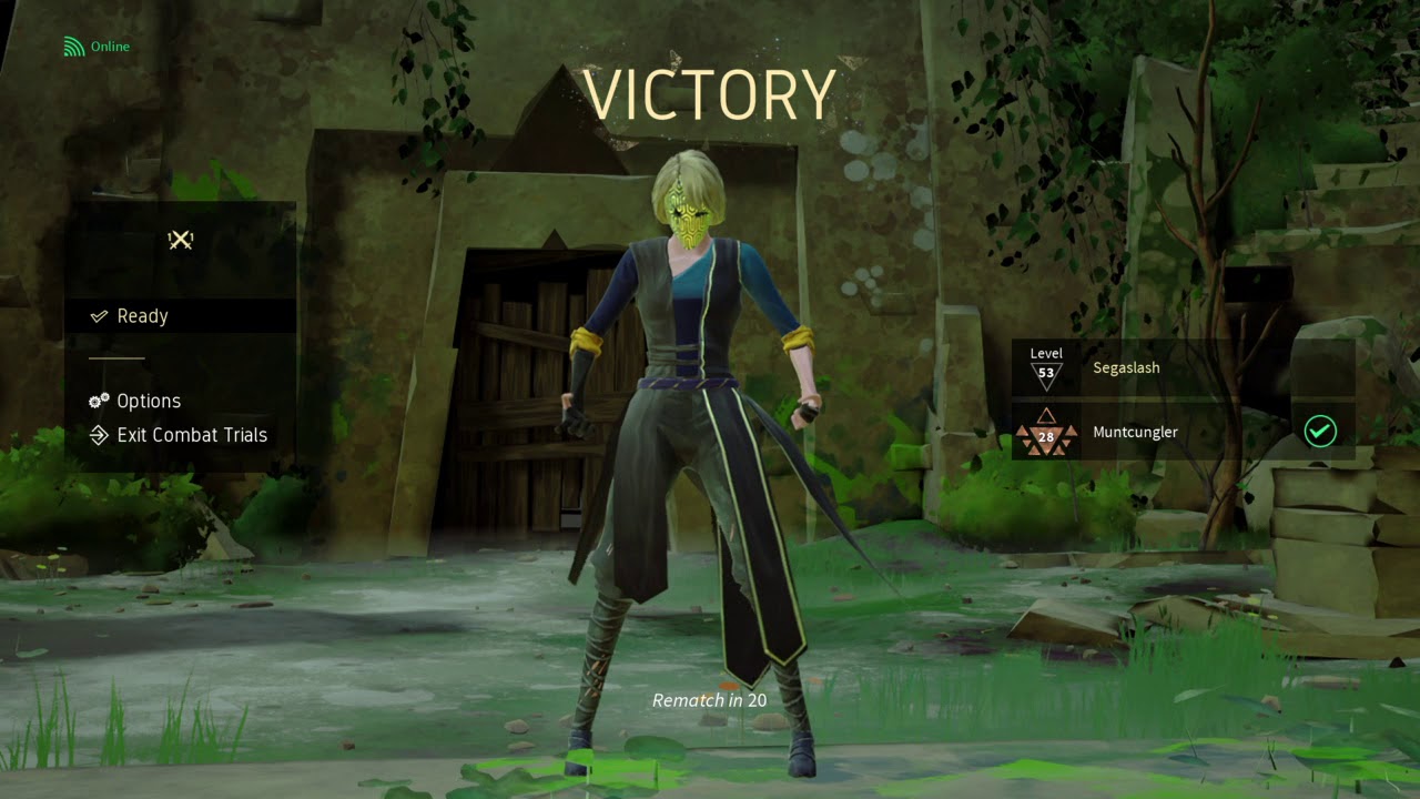 ABSOLVER - Combat Trials - Segaslash (Forsaken) Vs Muntcungler (Windfall)