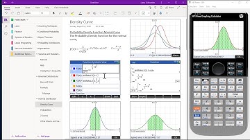 HP Prime Onenote Normal Curve