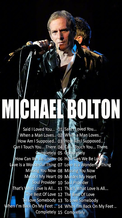 Michael Bolton Greatest Hits Full Album Soft Rock- Best Songs Of Michael Bolton Nonstop Collection❤️