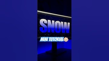 Realistic Snow Animation in 10 Seconds. Adobe After Effects Tutorial. #adobeaftereffects