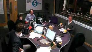 Richard Bacon, Ricky Gervais, Jon Culshaw, Peter Fincham - BBC 5 Live 07.03.11 Part 6 of 9