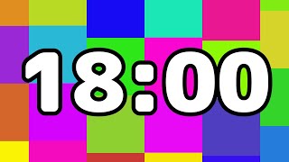18 Minutes Timer ‐ Countdown Colorful Tiles