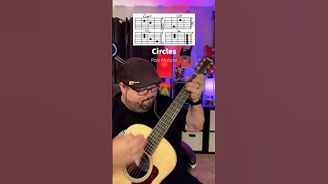 Thumbnail of Circles by Post Malone Guitar Tutorial! #shorts #guitar #music #youtubeshorts #guitarra #musica