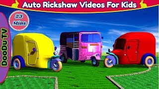 Auto Rickshaw / tuk-tuk Videos for Kids | Learn Colors With AutoRickshaw For Kids