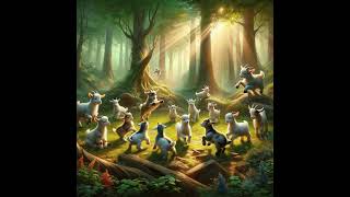 Ormanda Yaşayan Yedi Küçük Oğlak Ve Kurnaz Kurt Masalı