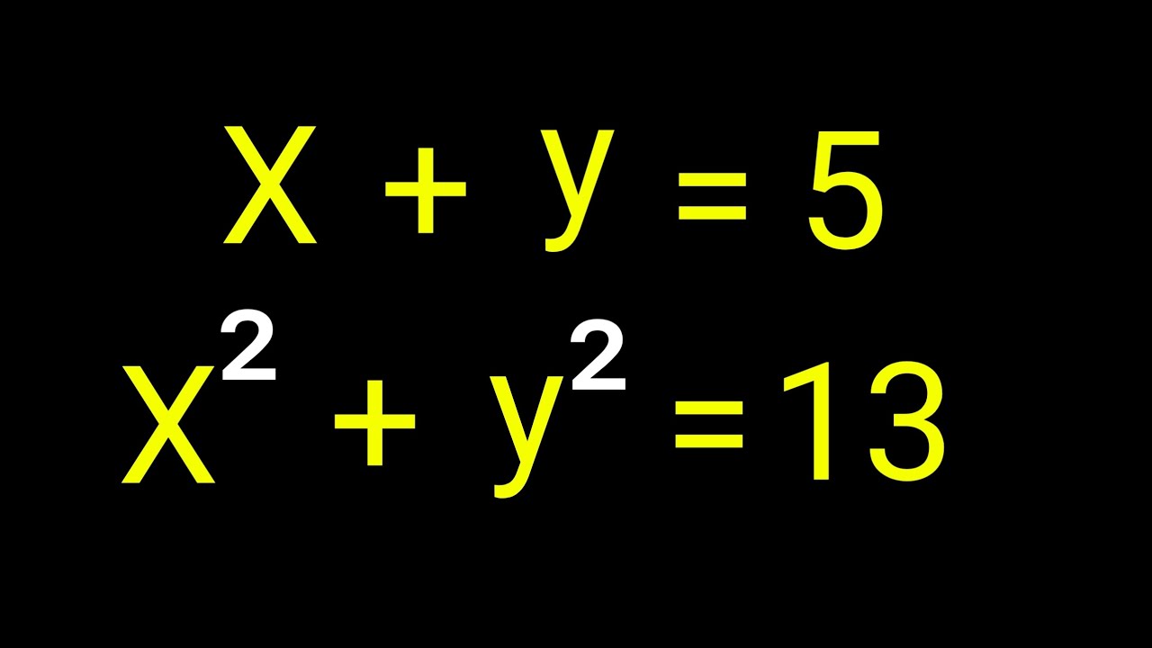 A nice system of equations | How to solve for 