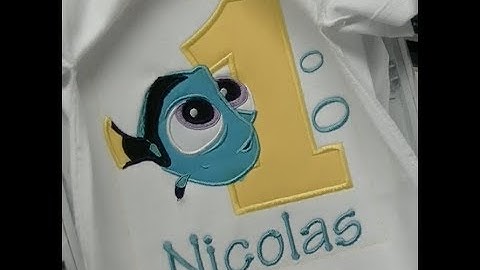 How I Embroider/Applique a multi layer Birthday Shirt - Watch me Sew