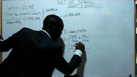 MAT 1110 TUTORIAL SHEET 5 2019 QUESTION 2Civ