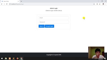 #codeigniter Login admin panel using Google email account