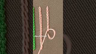 How to do a reverse chain stitch  easy embroidery tutorial for beginners
