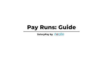 A Guide on Pay Runs | Singapore Payroll Software Tutorial by Acrafile