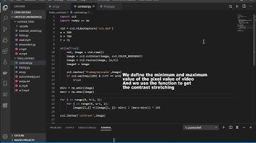 Histogram Equalization & Contrast Stretching in Video using Python