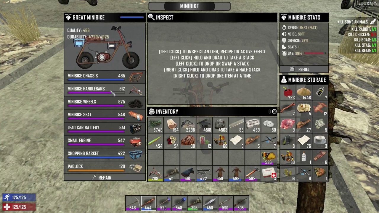škodlivé Definovat Redundantní 7 days to die mini bike shopping basket