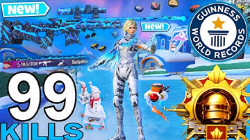 96 KILLS 😱 NEW BEST AGGRESSIVE RUSH GAMEPLAY with NEW CRYONIX WRAITH SET 😍 PUBGMOBILE -BGMI 