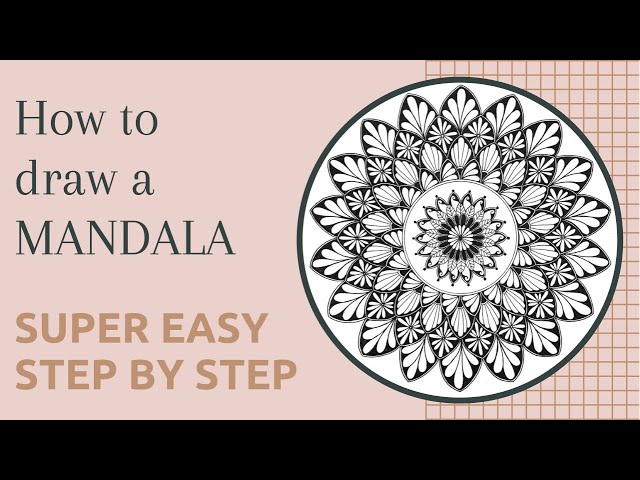 How to draw Mandala. Step by step guide - Full Bloom Club