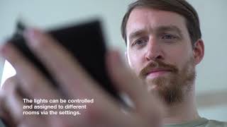 Controlling Q-luminaires of Paul Neuhaus via tablet english