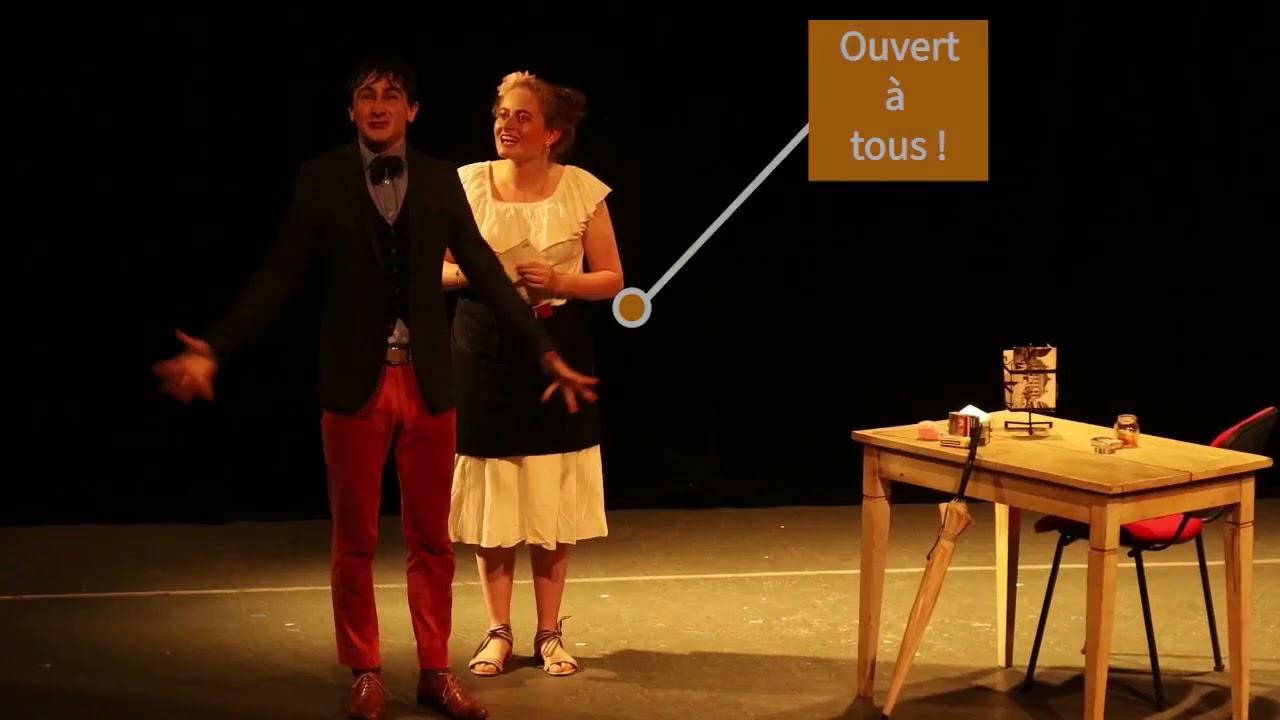 Présentation du stage du cours Cochet-Delavène à Biarritz au café théâtre Le Petit Bijou.