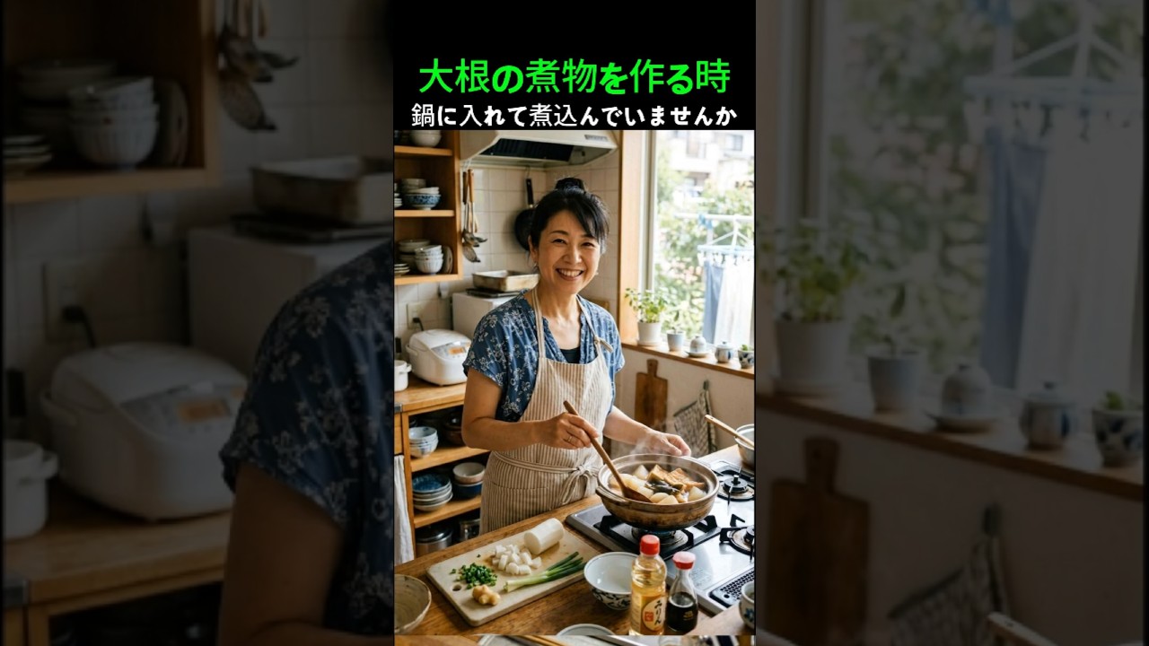 まだそのまま煮てる？1分で味が変わる大根