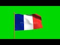France National Flag HD World Countries Green Screen Flag Animation Loop Royalty Free Footages 
