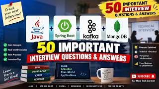 Java + Spring Boot + Kafka + MongoDB | Top 50 Important Interview Questions & Answers
