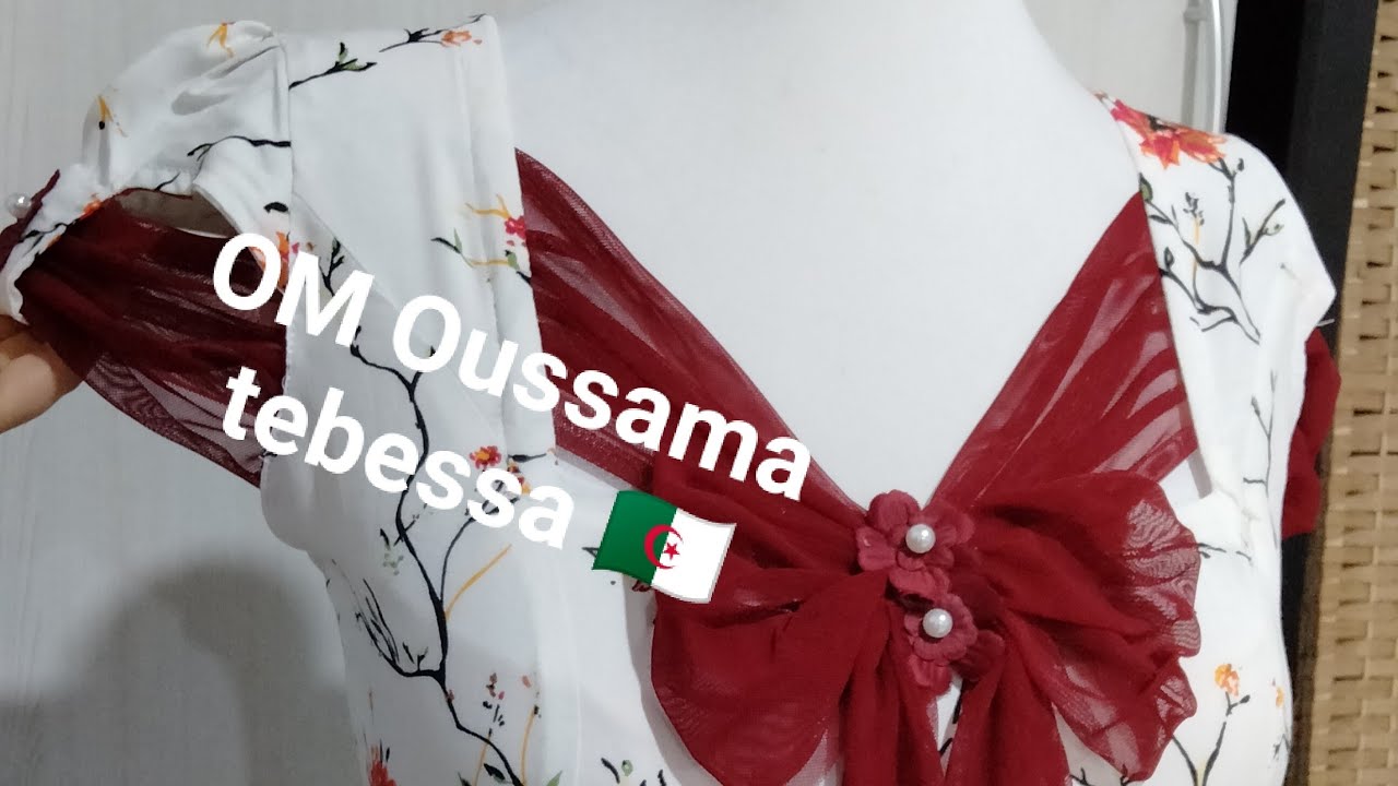 تفصيل وخياطة قندورة تاع دار ومونش كورباي بشكل جديد مع ام اسامة🥰🥰