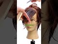 Pro Tip: Bring Hair Over the Nose for Soft Descending Line that Open Up the Face