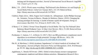 References and Capitalization