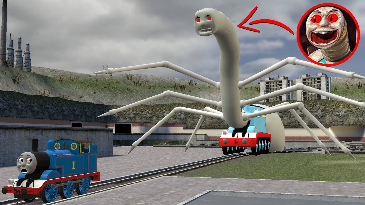 Building a Thomas Train Chased By New Giant Cursed Thomas and Friends Family In Garry's Mod????????!