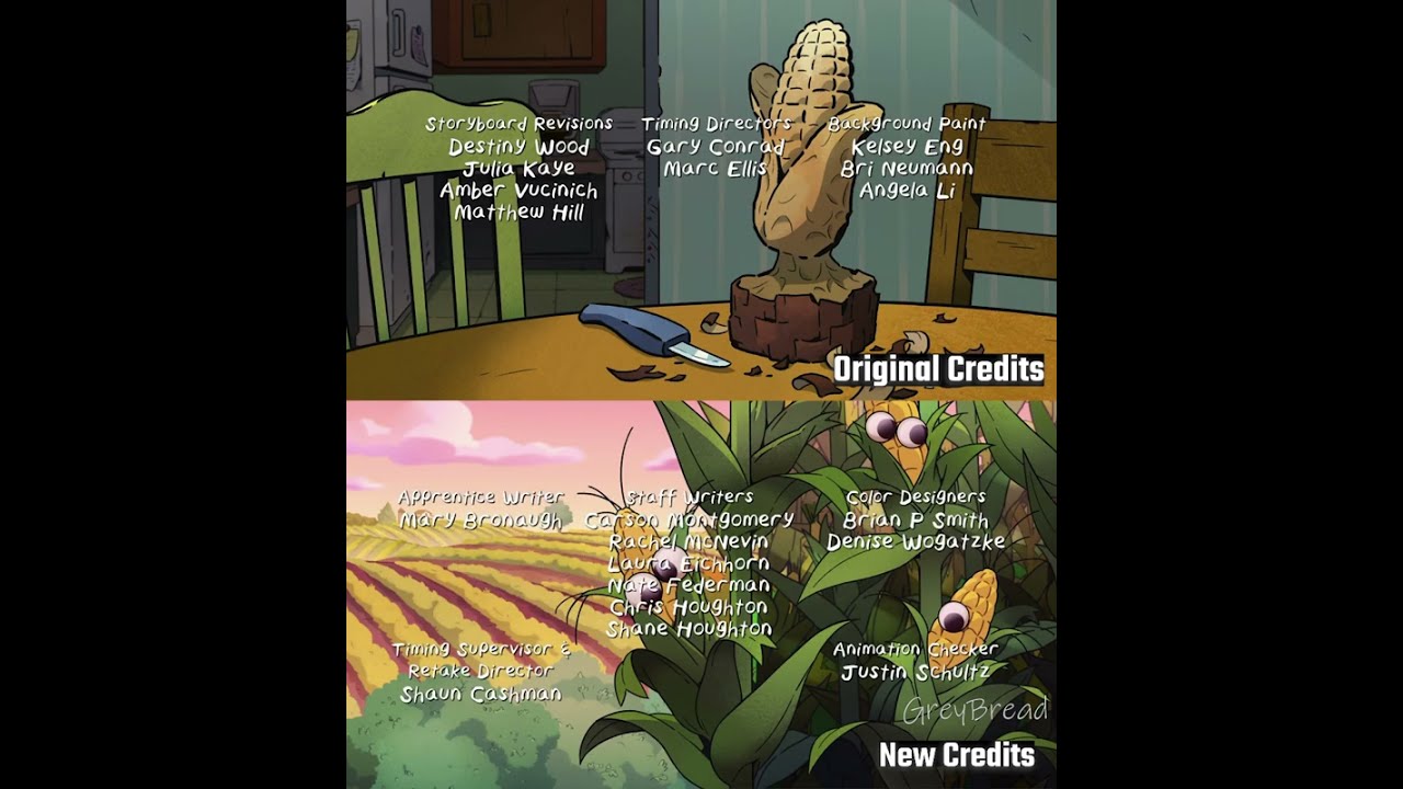 Big City Greens Ending Credits Comparison Vertically After Ep.'The Move' HD 