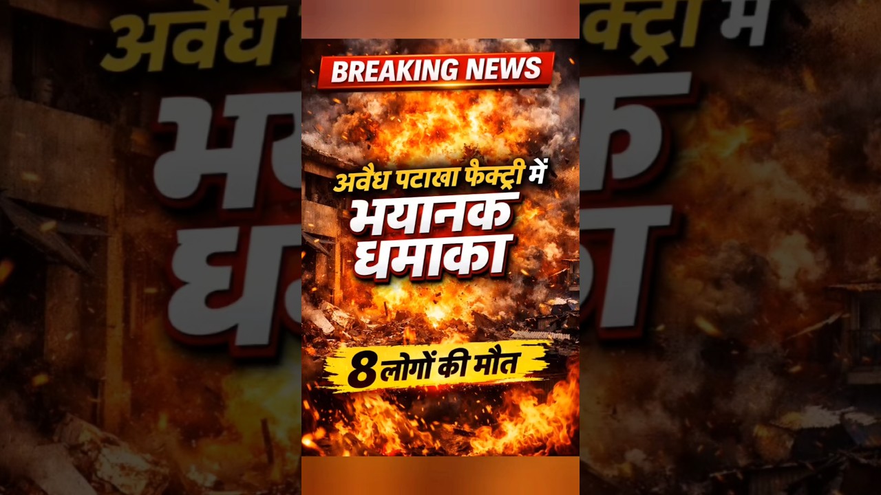 Rajasthan Blast News अवैध पटाखा फैक्ट्री में धमाका | 8 लोगों की मौत, फैक्ट्री सीज | 