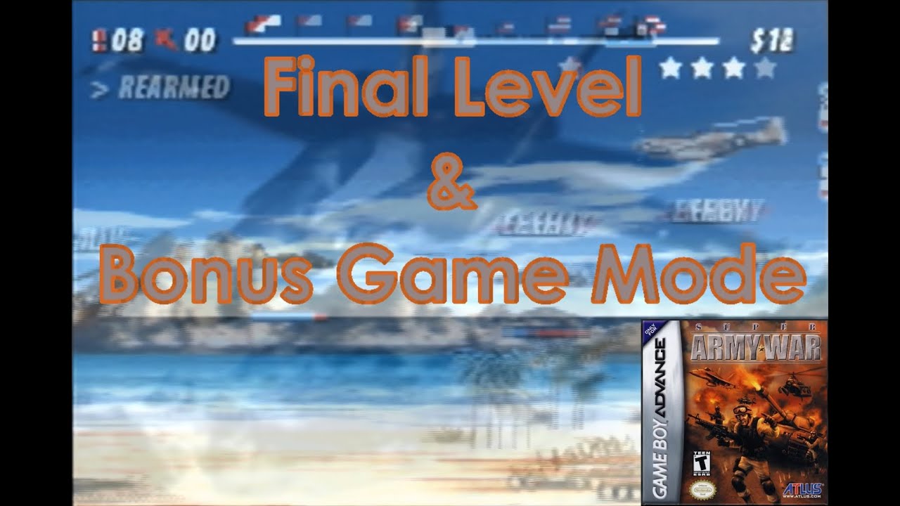 Glory Days/Super Army War (GBA): Final Level & Bonus Mode