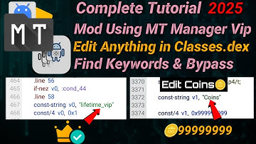 Mod Using MT Manager || Complete Tutorial || 2025