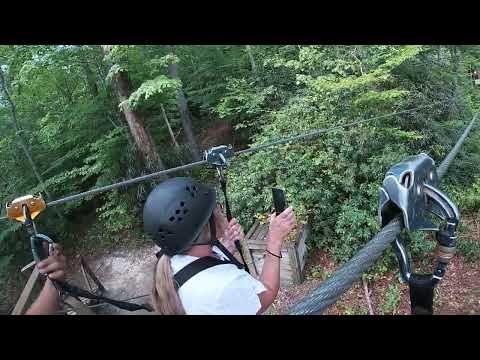 Aunt Sharon and I on the Line. ACE Adventure Park 13Aug2024
