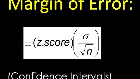 Test D   #4   Using Margin of Error to find Confidence Intervals