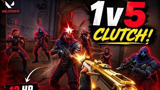 They Thought It Was Over… 😈 1v5 Clutch in VALORANT (Unreal Aim)