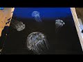 (12) Fluid Painting- Acrylic Pour JELLYFISH- OCEAN WAVE- BETTER AUDIO QUALITY