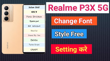 How To Change Font Style Realme P3x 5G How To Download Font Style Realme P3x 5G font style change