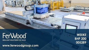 Cnc Machine Centres With Flat Tables in action - WEEKE OPTIMAT BHP 200 - Ferwoodgroup